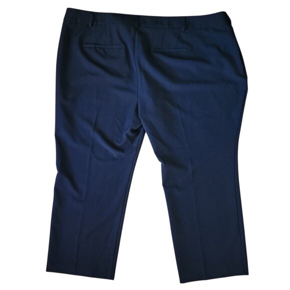 Zac & Rachel 20W Sailor Pants Navy Blue Pull-On Stretch Classic Nautical - Picture 2 of 6